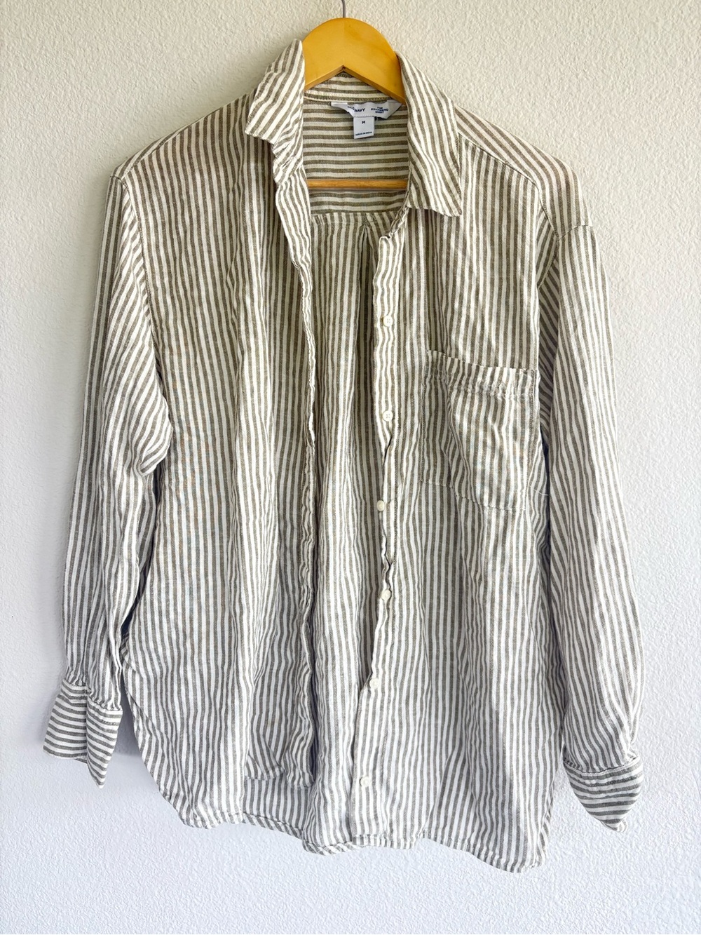 Casual Linen-Blend Shirt size M